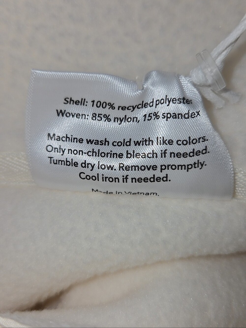 NWT Blogilates Women’s Bonfire Fleece Jacket Cream Sherpa Full Zip Athleisure - Picture 8 of 8